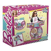 Bateria Infantil Fabulosa Com Banquinho Barbie Fun 72931