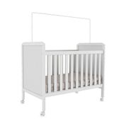 Berço Mini Cama Cloe Móveis Peroba Branco Brilho