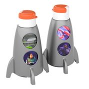 Garrafa de Foguete Infantil Giratória Buzz Lightyear 320ml - 1 Unidade