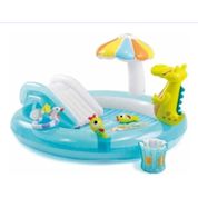 Piscina Infantil Escorredor Playground Intex Jacaré