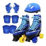 PATINS 4 RODAS ROLLER CLÁSSICO PROTEÇÃO