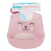 BABADOR DE SILICONE COM PEGA MIGALHAS GUMY ROSA - 12093