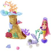 Barbie - Boneca Chelsea Sereia Power com Cenário e Acessórios Hhg58