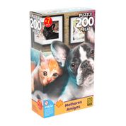 Jogo Quebra Cabeca Puzzle 200 Pecas Melhores Amigos +7 Anos