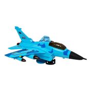 Aviao De Brinquedo Combate F35 Com Luz  Azul E Som Well Kids