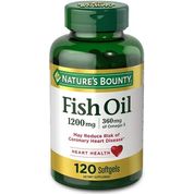 Fish Oil 1200mg e 360mg de omega 3 Natures Bounty 120 Softgels