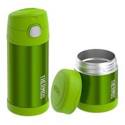 KIt Thermos Garrafa Termica 355ml + Pote Termico 290ml Verde