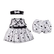 Vestido Bebê Atlético MG com Shorts e Tiara Revedor