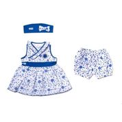 Vestido Bebê Cruzeiro com Shorts e Tiara Oficial