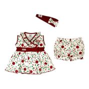 Vestido Infantil Fluminense com Shorts e Tiara Oficial