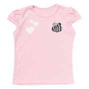 Camisa Infantil Santos Baby Look Rosa Oficial