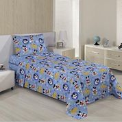 Jogo de cama Mickey Mouse Santista Azul Infantil 3 Peças