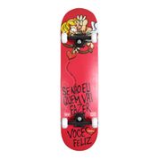 Skate Charlie Brown Jr. Proibida Para Mim 19.5 cm Kronik Vermelho