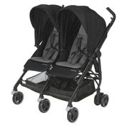 Carrinho de Bebê Para Gêmeos Maxi-Cosi Dana For2 Preto