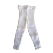 Calça de Tricô Canelada Básica Tricô Kids Branco