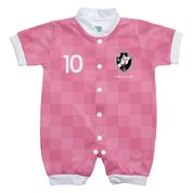 Macacão Bebê Vasco Curto Rosa - Torcida Baby