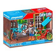 Playmobil - City Life - Oficina Para Bicicletas - 70674 - Sunny