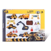 Conjunto de Mini Veículos - Volvo - Fresh Metal - 6 Carrinhos - Maisto - Amarelo