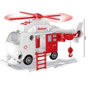 Veículo com Luzes e Sons - City Machine - Helicóptero de Resgate - Multikids