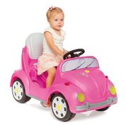 Carrinho de Passeio e Pedal com Empurrador 1300 Fouks Rosa