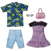 Barbie Ken Roupas e Acessórios Vestido Xadrez Camisa Shorts Jeans - Mattel