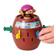 Brinquedo Jogo Divertido de Mesa Infantil Criança TikTok Salta Pula Pirata Barril 16 Peças 18cm