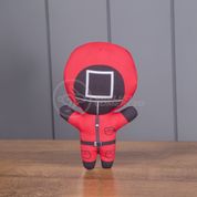 Boneco De Pelucia Squid Game Round 6 Vermelho Serie Netflix 26cm Quadrado Circulo Triangulo