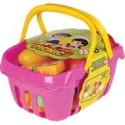 BRINCANDO DE CASINHA CESTA DE PICNIC ROSA