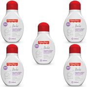 5 SABONETES LIQUIDO DA CABEÇA AOS PÉS FISHER PRICE 200ML