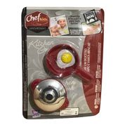 Kit Panelinhas E Ovo Chef Kids Vermelha