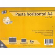 Pasta U Yes Horizontal U300 Transparente Com Fecho Zip Lock