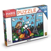 Quebra Cabeça Puzzle 1000 Peças - Romero Britto - Paris - Grow 3746