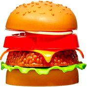 Hamburguer Brinquedo Comidinha Fast Food 7 Peças Braskit