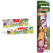 GEL DENTAL FISHER PRICE CF + ESCOVA DE DENTE MASHA E O URSO