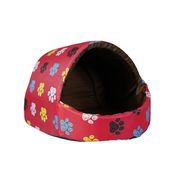 Caminha para pet Cachorro Gato Casinha Iglu Vermelha P