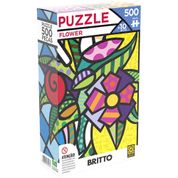 QUEBRA-CABECA CARTONADO ROMERO BRITTO FLOWER 500 PECAS