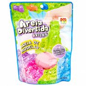 Brinquedo Areia De Modelar Divertida Com Brilho Rosa DMT5536