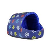 Caminha para pet Cachorro Gato Casinha Iglu Azul G