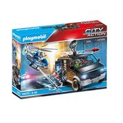 Playmobil - Perseguição Policial com Helicóptero e Van em Fuga 70575 - Sunny 2557