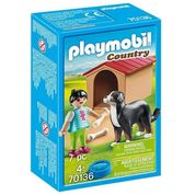 Playmobil - Cachorro com Casinha e Menina 70136 - Sunny 2505