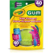 FIO DENTAL INFANTIL COM HASTE - FLOSSER CRAYOLA GUM - 40 UNI