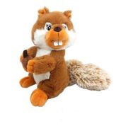 Esquilo Pelucia Com Nozes 20 Cm - Fizzy Toys Cores Sortidas