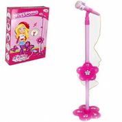 Microfone Infantil Com Pedestal Glam Girls Wellmix