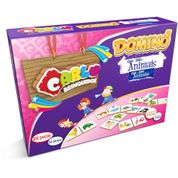 DOMINO ANIMAIS EM MADEIRA 28PCS