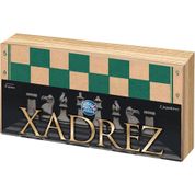 JOGO DE XADREZ OFICIAL CX EM MADEIRA 40CM