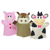 Fantoche - Feltro -  Animais da Fazenda - Kits e Gifts