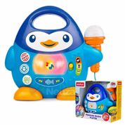 Karaoke Infantil Pinguim Musical com Microfone Winfun