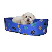 Cama Caminha para Pet Cachorro Gato  Europa com Almofada Azul XG