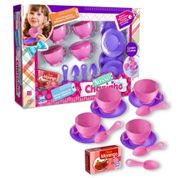 Kit Cozinha Chazinho Com 13 Peças Brinquedo Meninas Xicaras