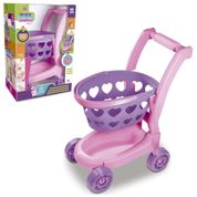 Carrinho De Compras Infantil Brinquedo Cestinha Meninas